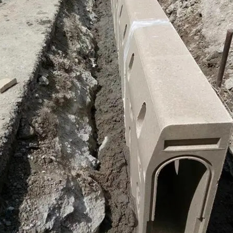Kantsteinsrenne, Integrert Precast Curb dreneringsgrøft